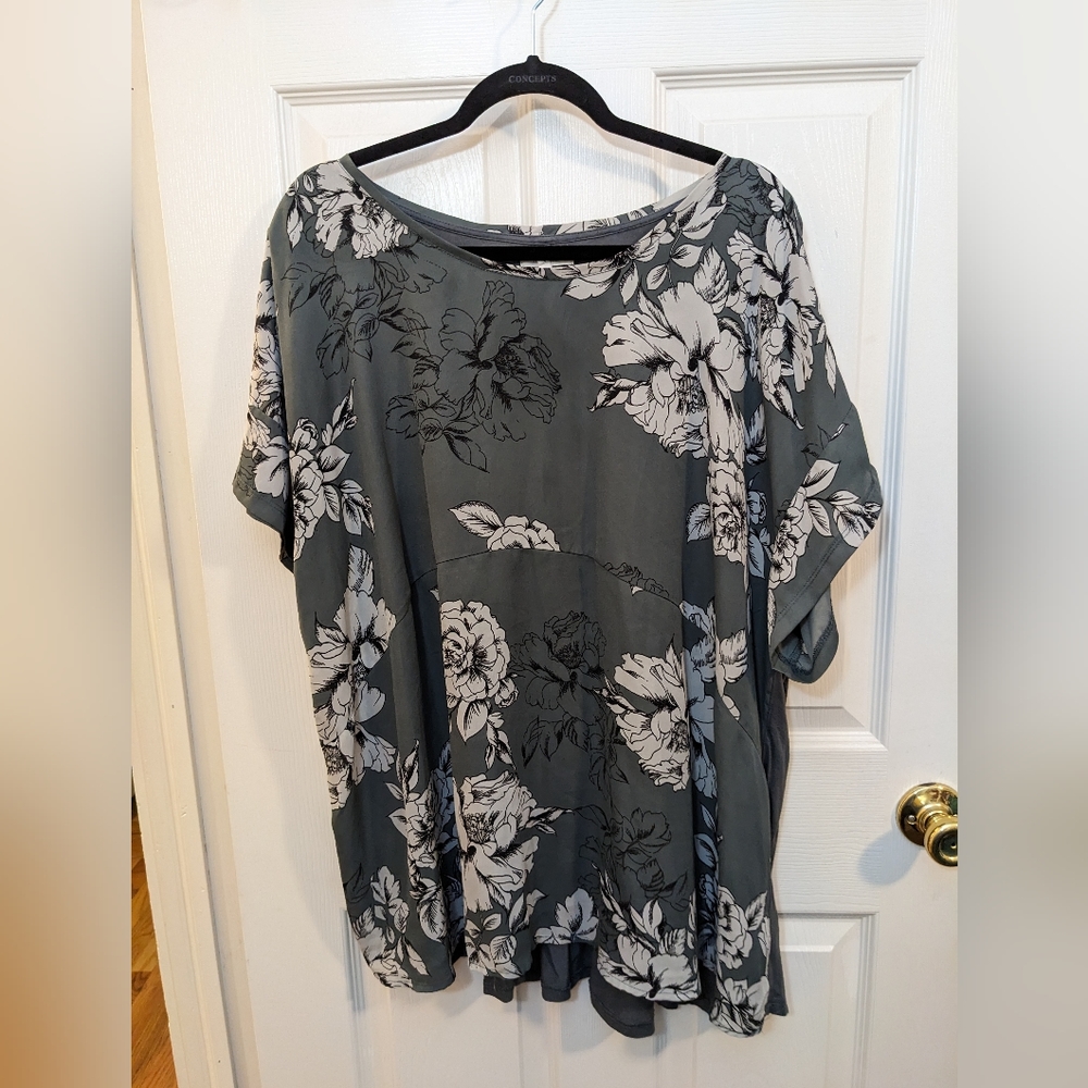 Floral Print Women's Top - Picture 2 of 8